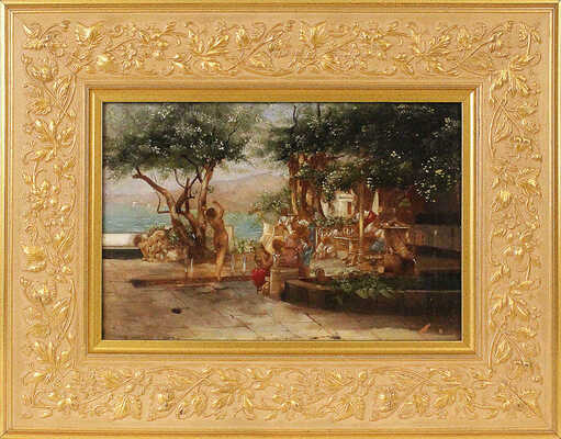 Неизвестный художник (Семирадский Генрих Ипполитович). Вариант картины Г.И. Семирадского 1887 г. «Танец с мечами» 